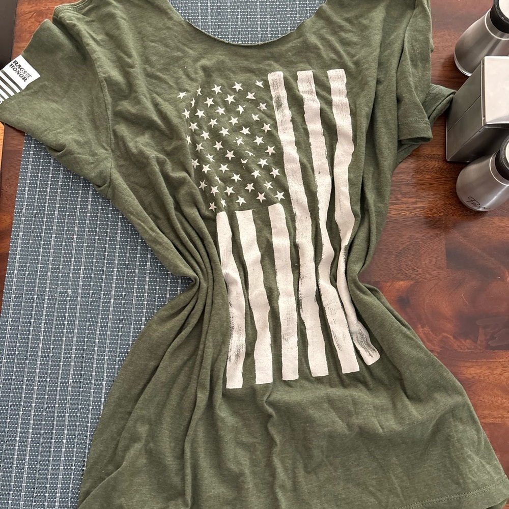 Olive Green Graphic Tee